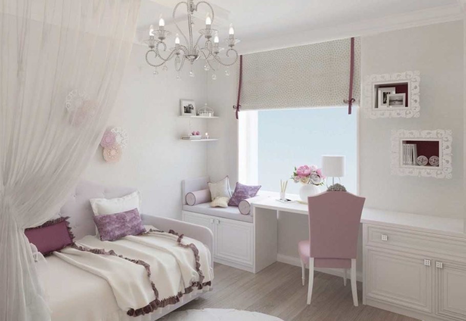 Белая спальня для девочки