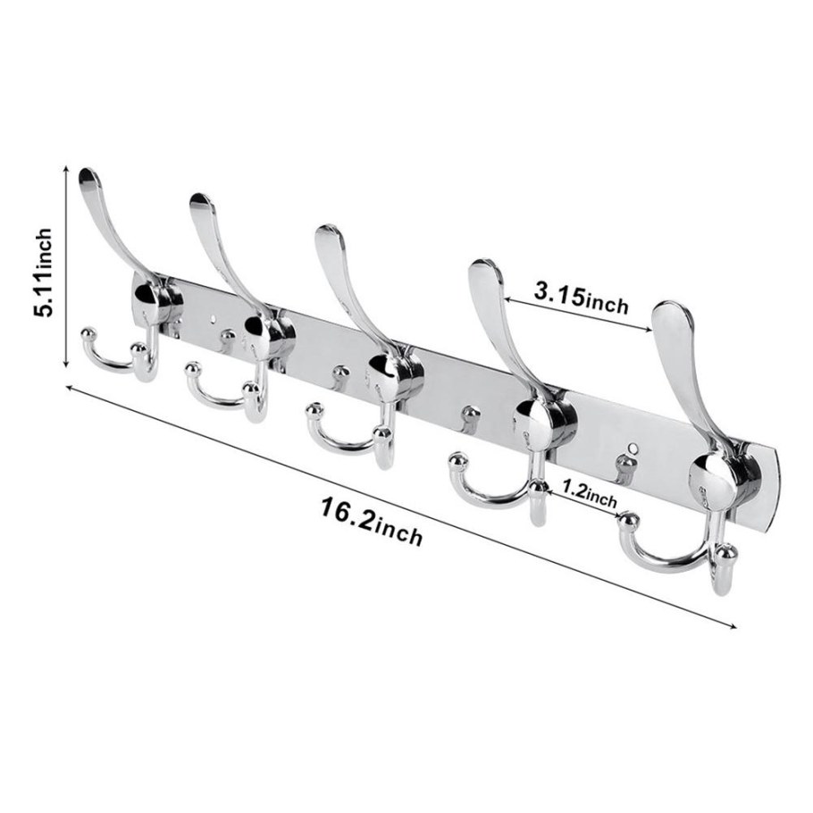 Крючки для одежды высота