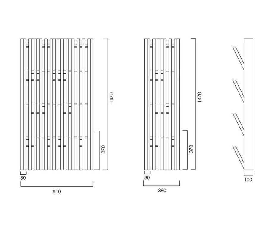 Вешалка для одежды Piano Walnut