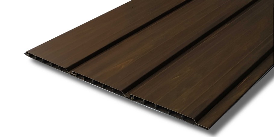 Пластиковая вагонка коричневая