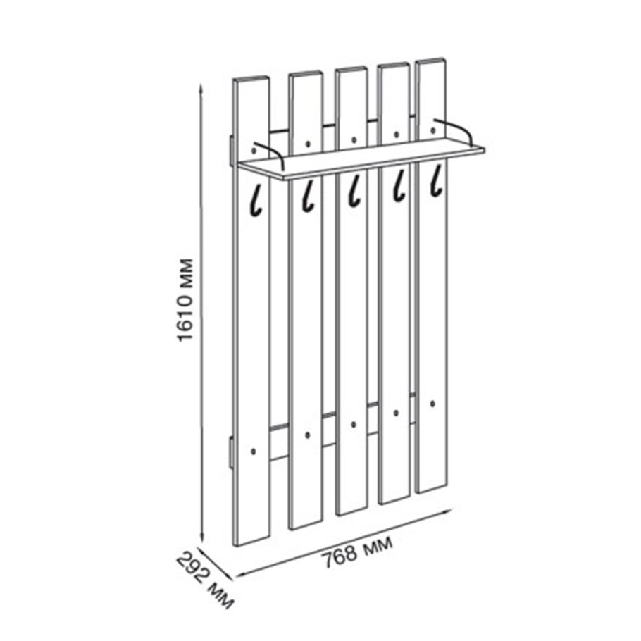 Вешалка Спарта венге