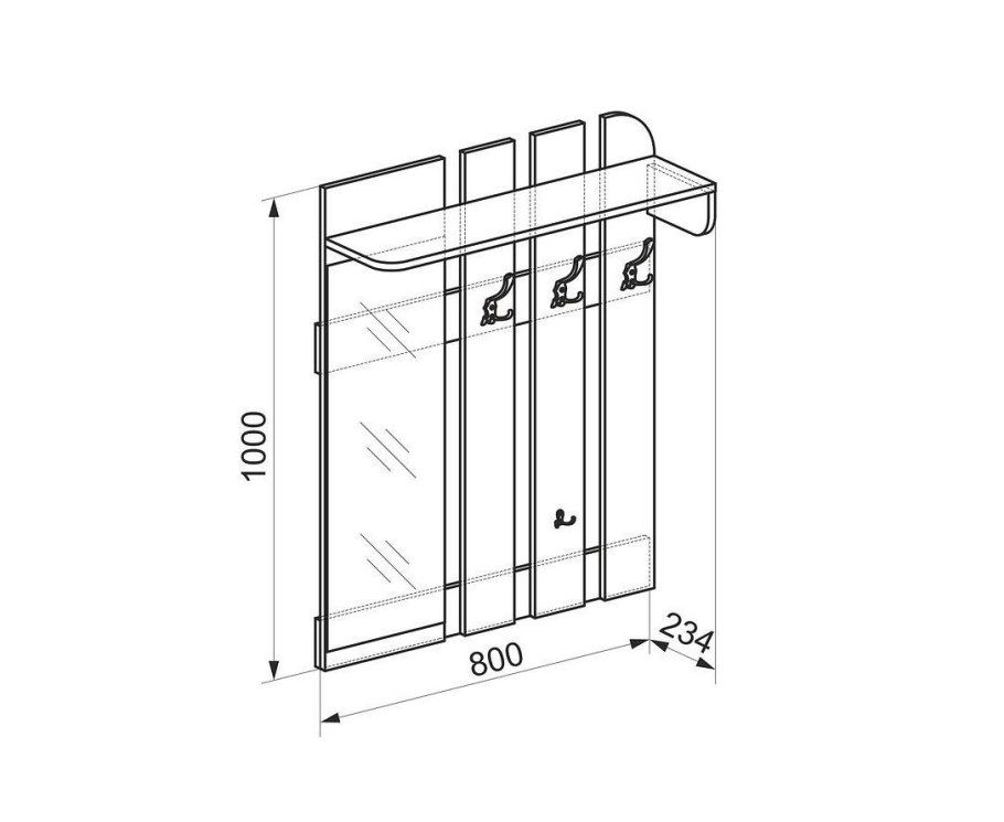 Вешалка Аврора (Мебельсон)