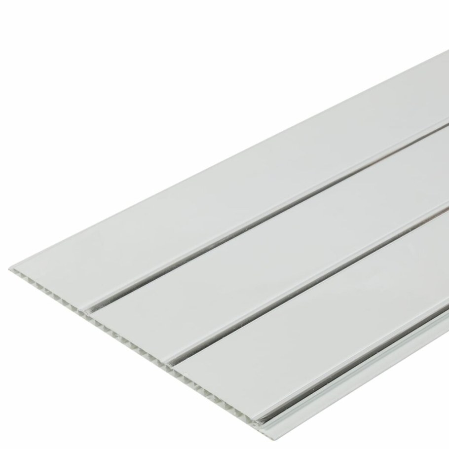 Вагонка ПВХ белая 3000x100x8 мм (0,3 кв.м.)