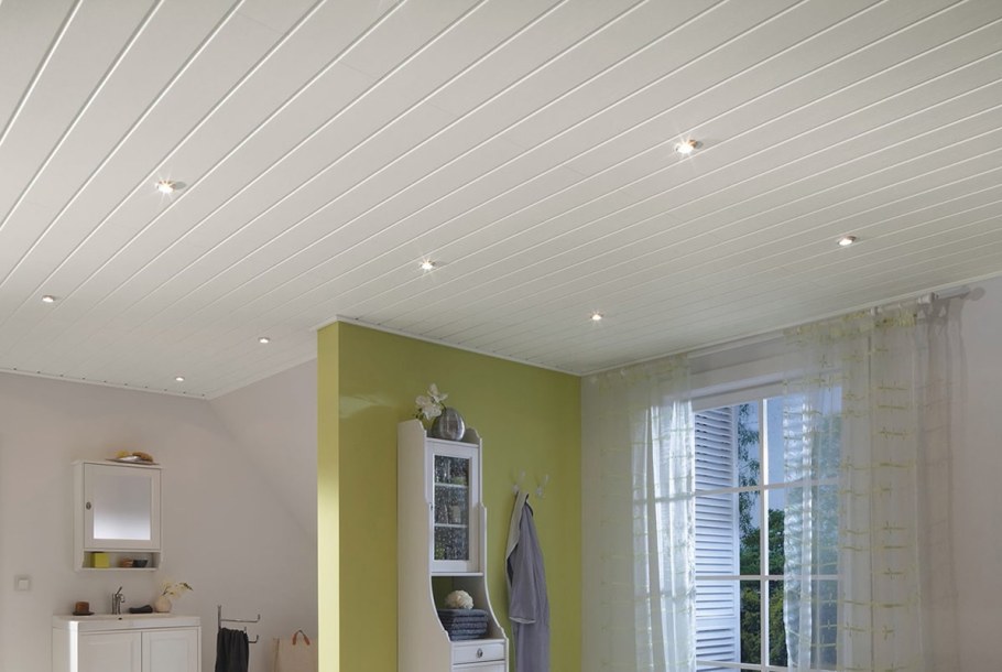 Реечный потолок Албес белый матовый