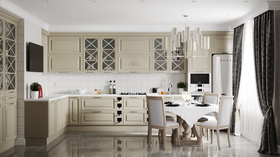 Кухня Неоклассика Мария белая