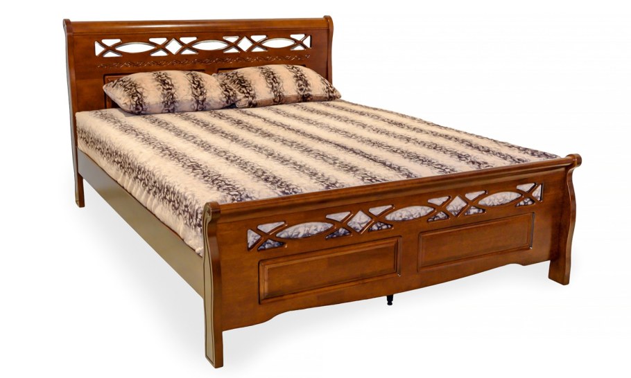 Кровать из массива гевеи Малайзия