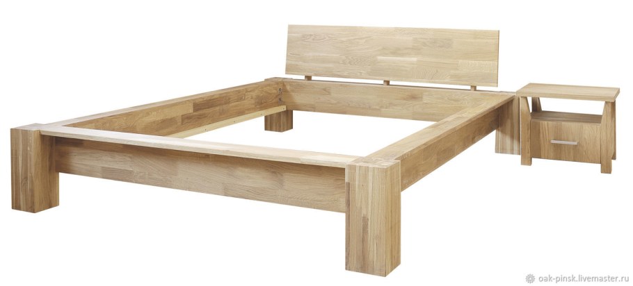 Кровать из массива дерева лофт 200на200