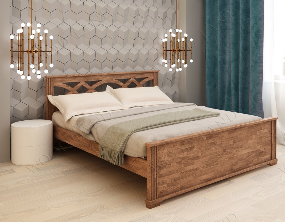 Кровать двуспальная 180х200 из массива