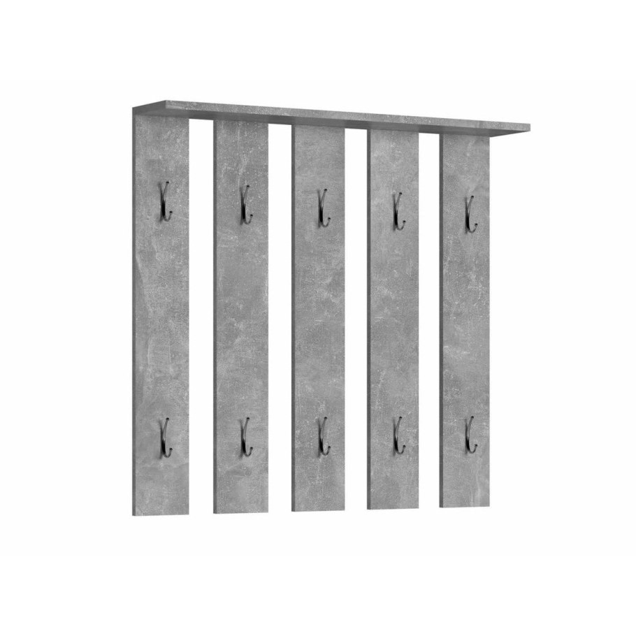 Вешалка в прихожую настенная под бетон