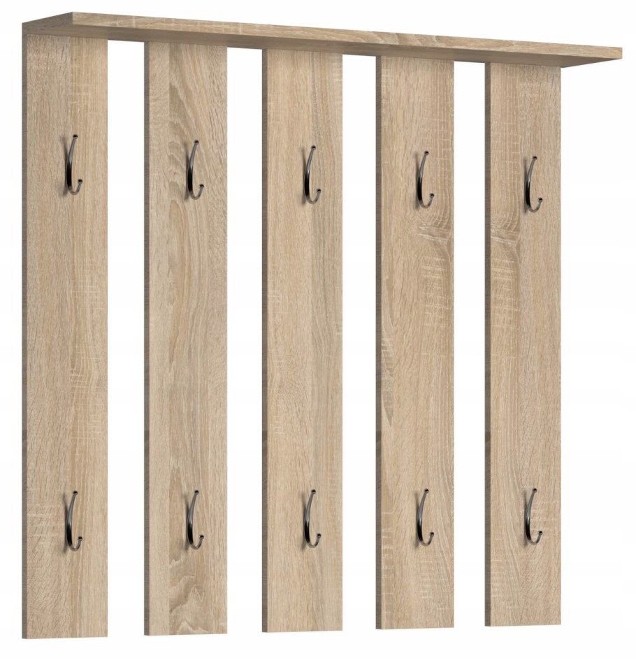 Вешалка настенная в прихожую дуб сонома