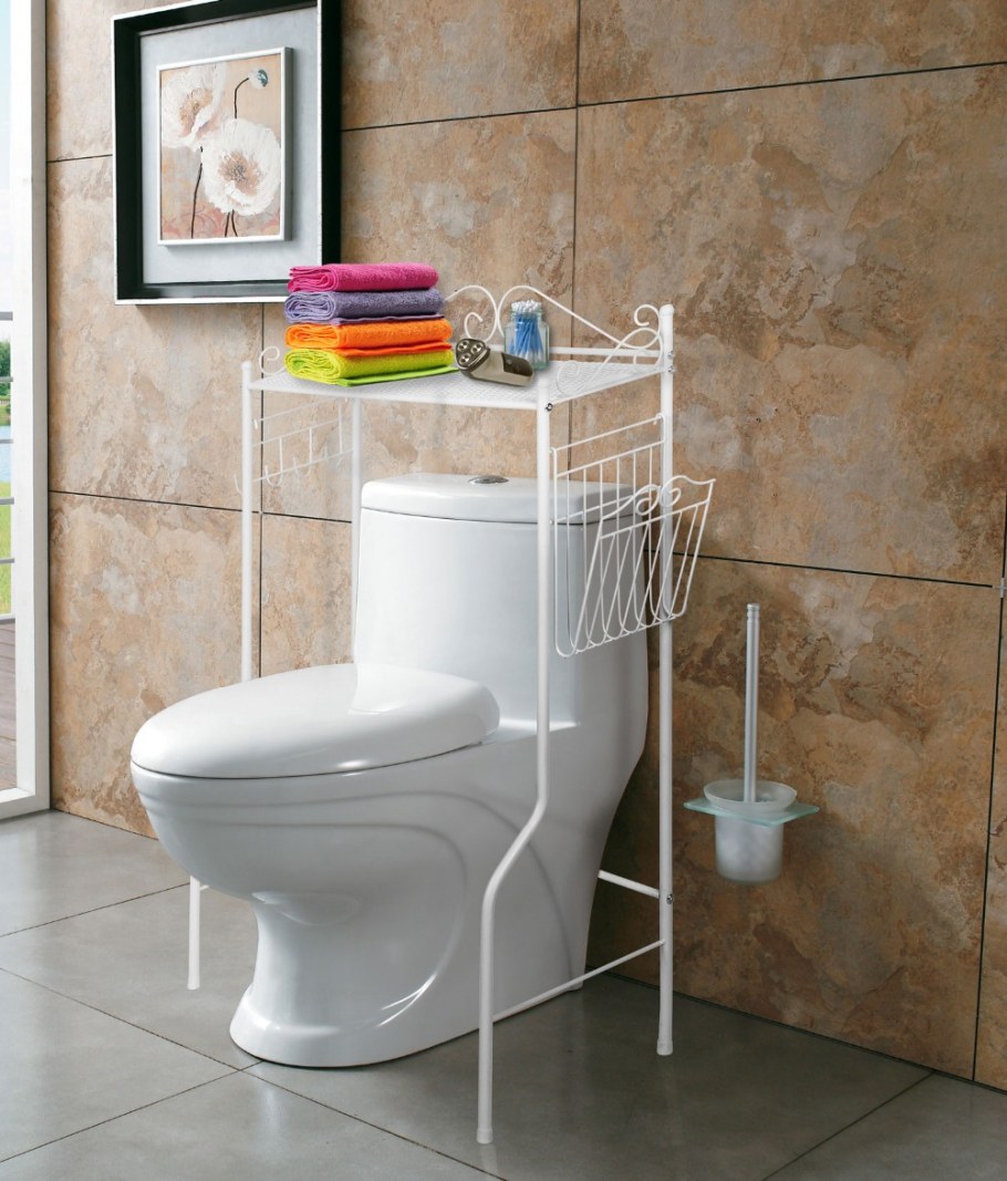 Стеллаж над унитазом