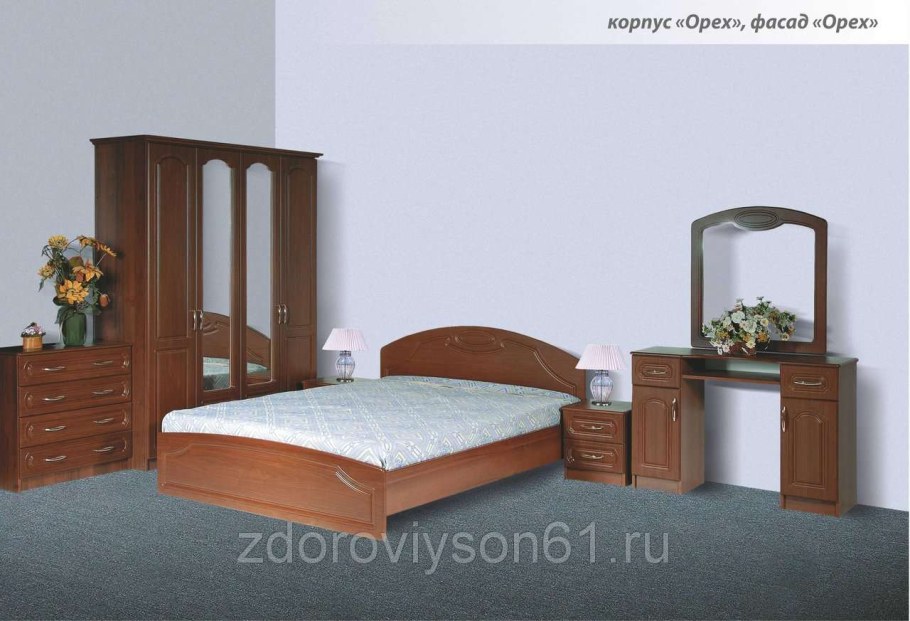 Спальный гарнитур каприз Евромебель