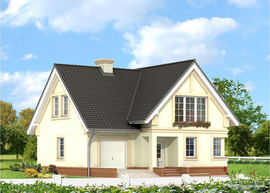 Дом с мансардой