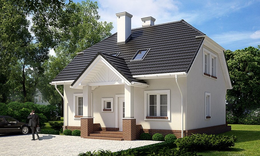 Полувальмовая мансардная кровля