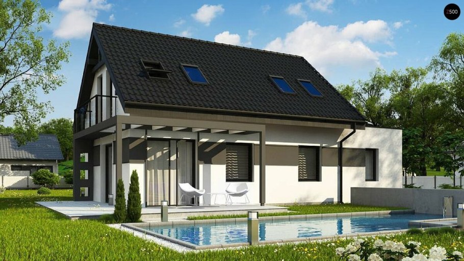 Проект z151 с мансардой