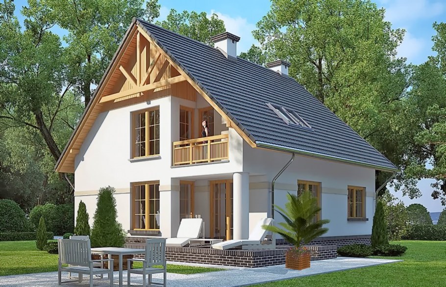 Дом 150 кв с мансардой