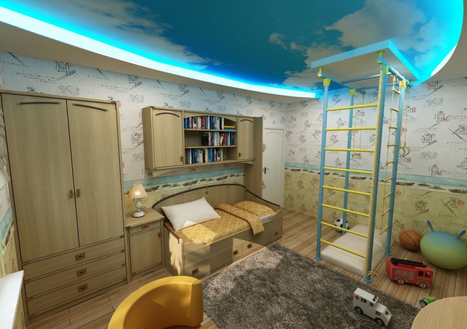 Проект детской комнаты для мальчика