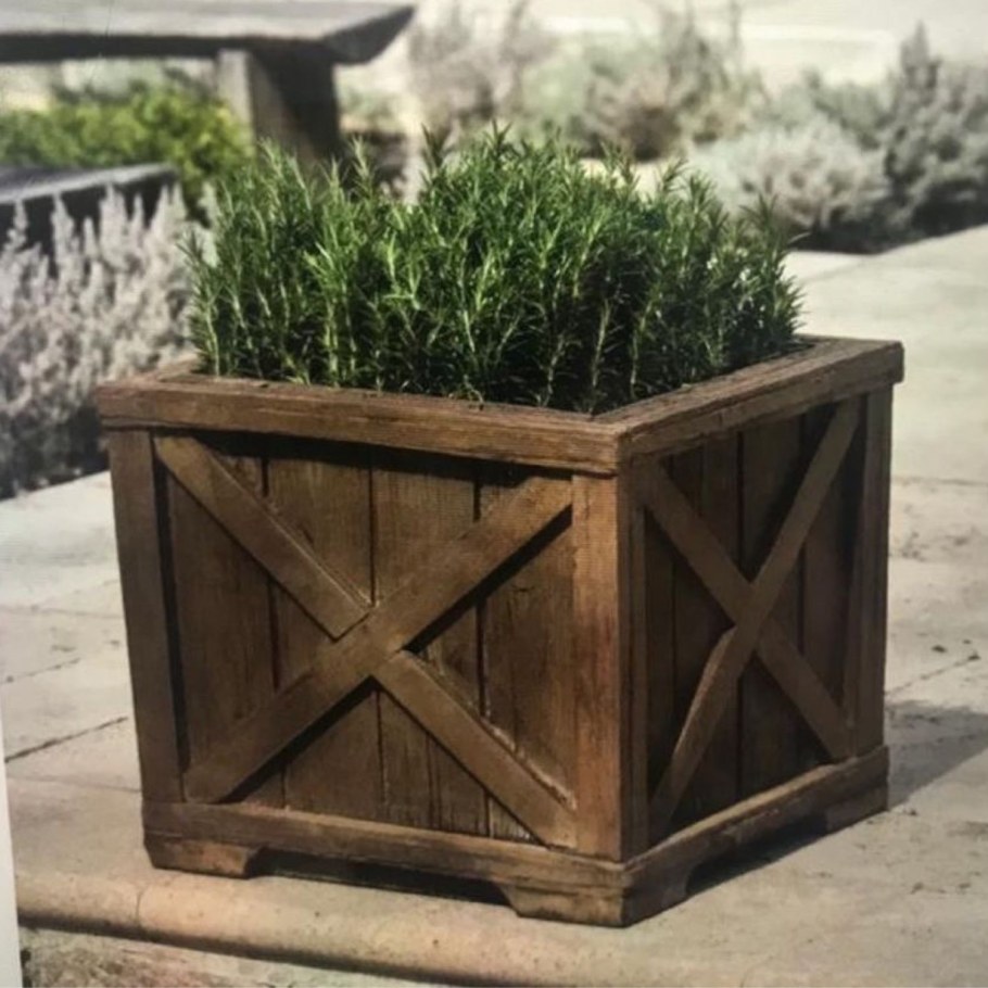 Кашпо деревянное