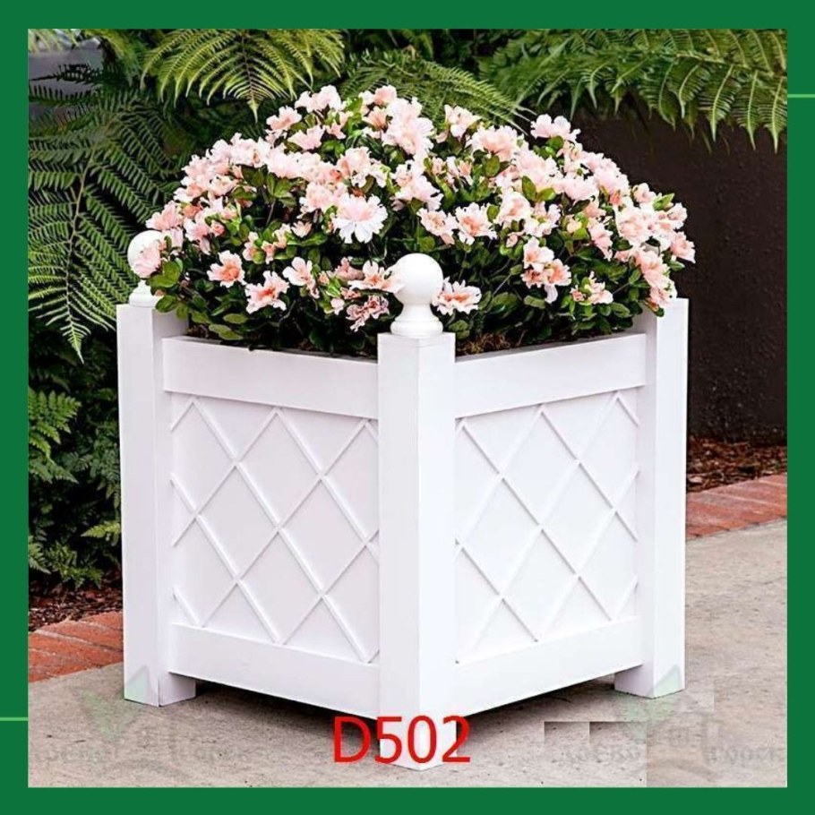 Деревянные кашпо для цветов