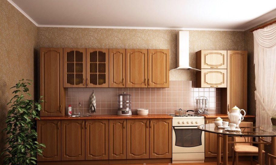 Кухня МДФ классика-1 ольха