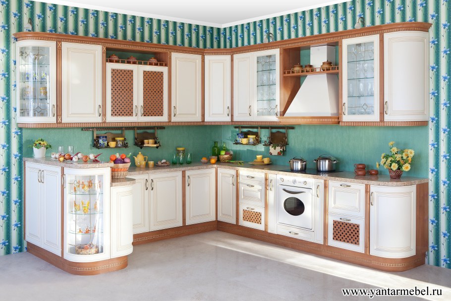 Кухня Винтаж янтарь