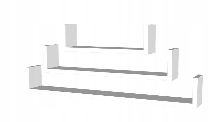Полки на белом фоне