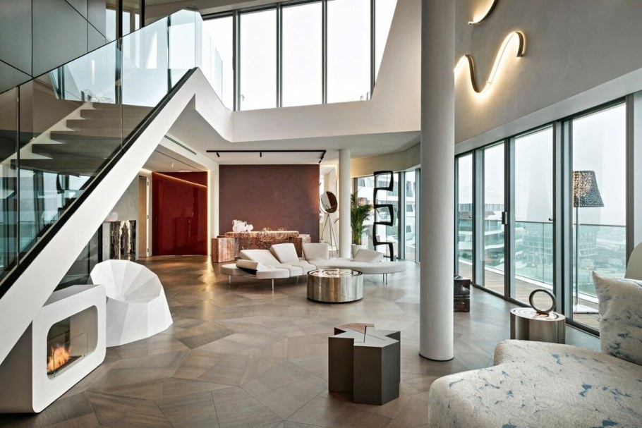 Заха Хадид интерьер пентхауса