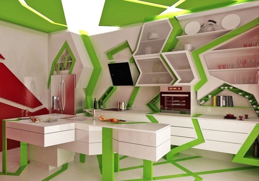 Креативный интерьер кухни