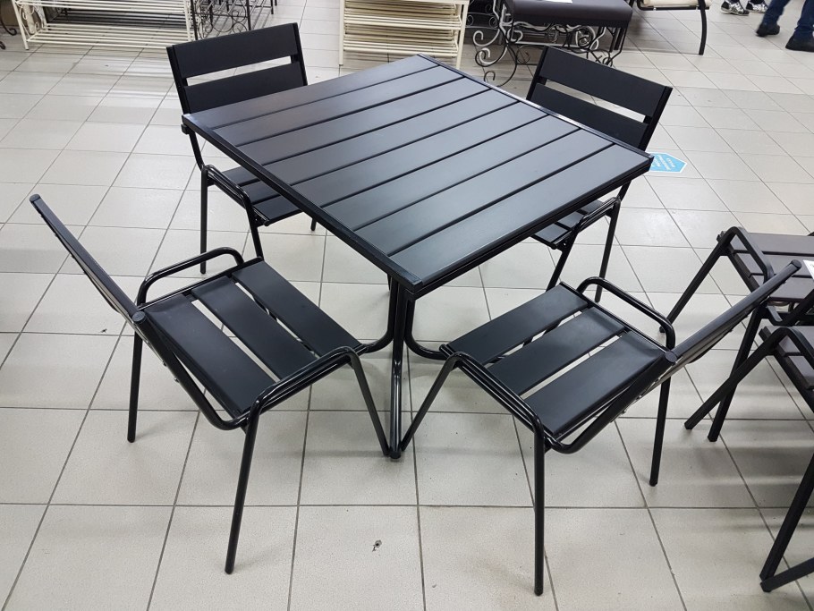 Садовая мебель черная