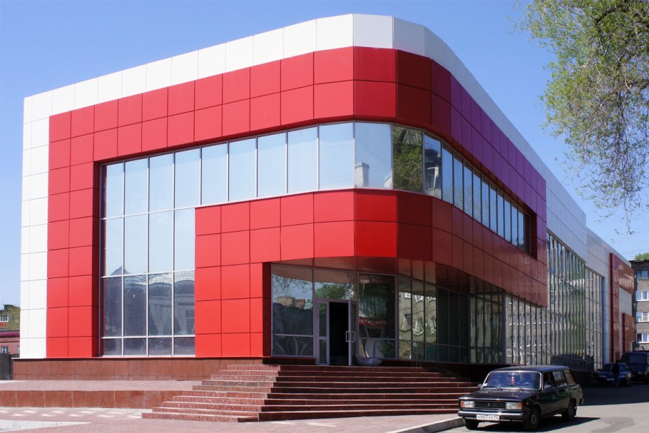 Фасад композит металлокассеты