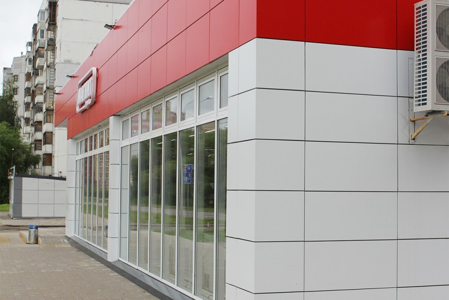 Вентилируемый фасад металлокассеты