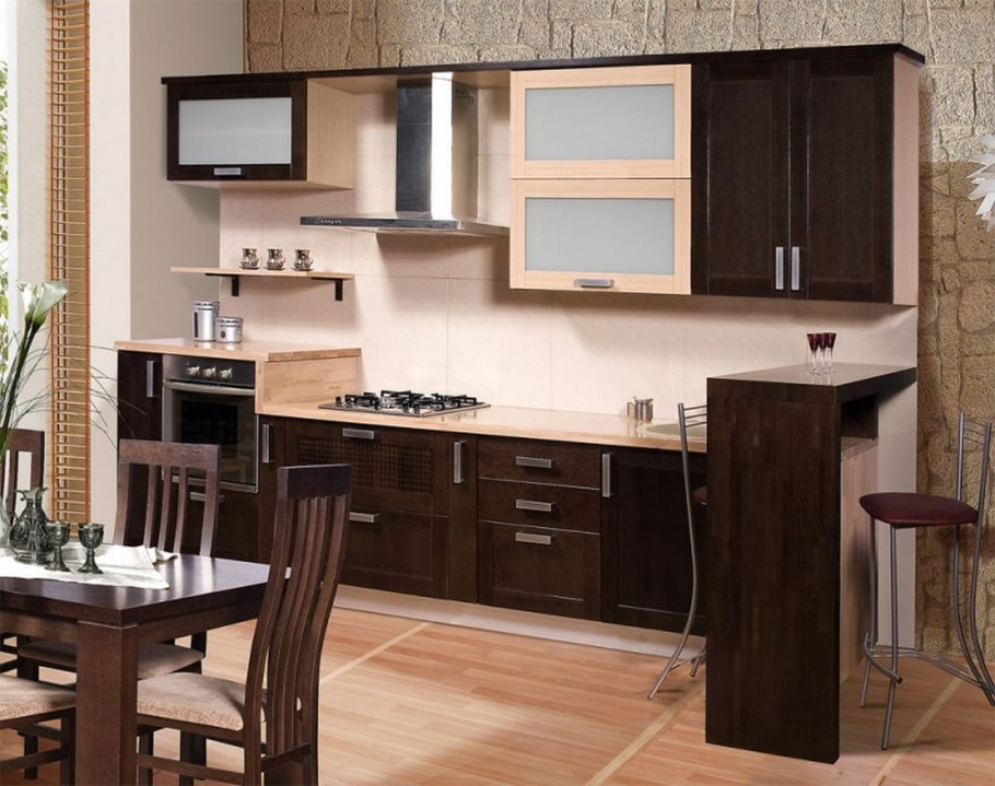 Кухни цвета венге