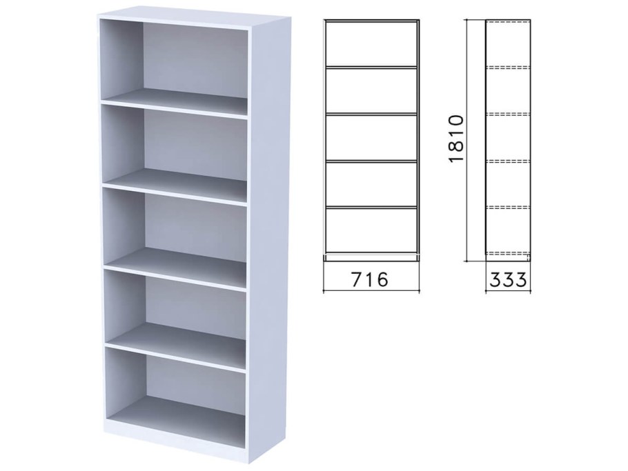 Шкаф закрытый со стеклом «монолит», 740х390х2050 мм, цвет орех Гварнери
