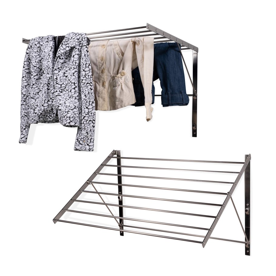 Drying Rack Stainless Steel Wall Mounted Adjustable Folding