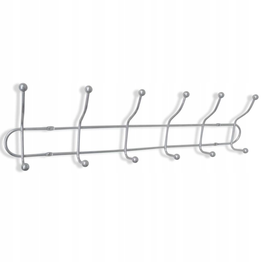 Вешалка настенная 2 крючка металлическая