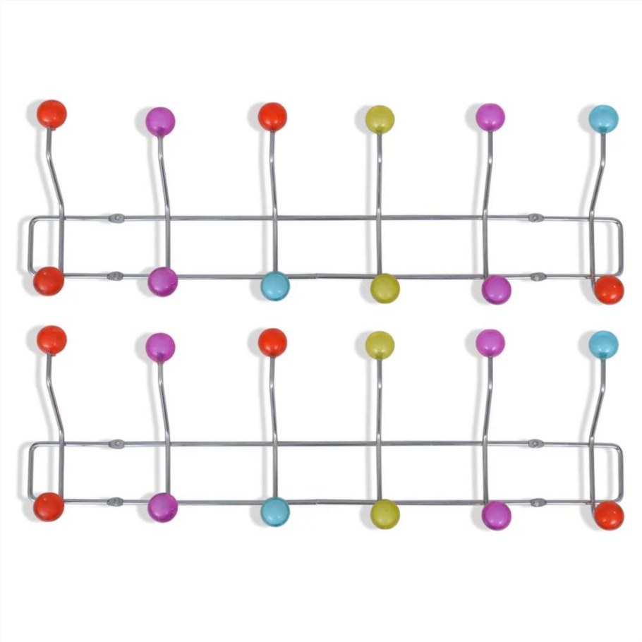 Вешалка настенная с цветными шариками