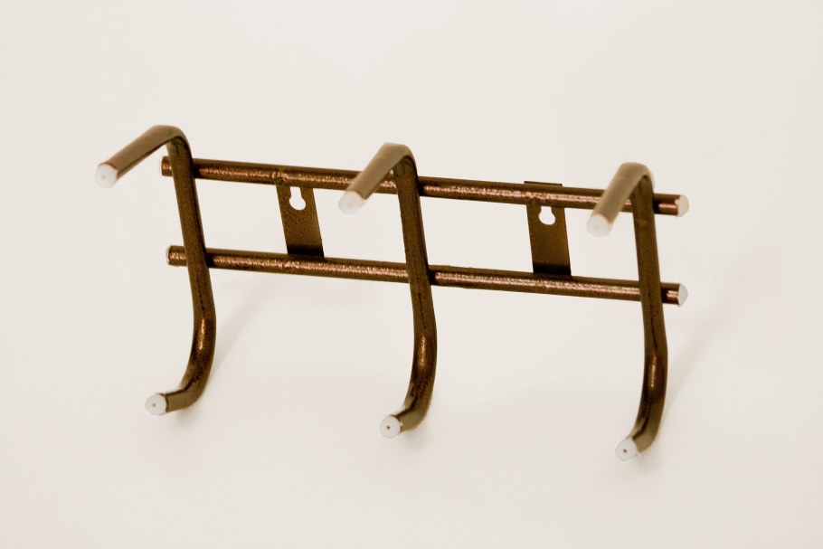 Вешалка 3 крючка 284х188 (античное золото) Ника