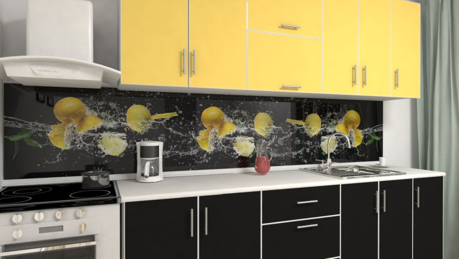 Кухонный фартук из МДФ С фотопечатью