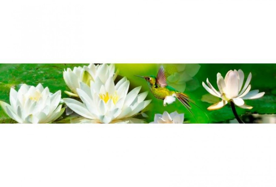 Фартук для кухни МДФ высокоглянцевый с Мерц 2800*610*6 мм Лотос