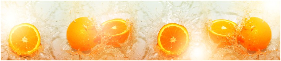 Кухня фартук апельсин