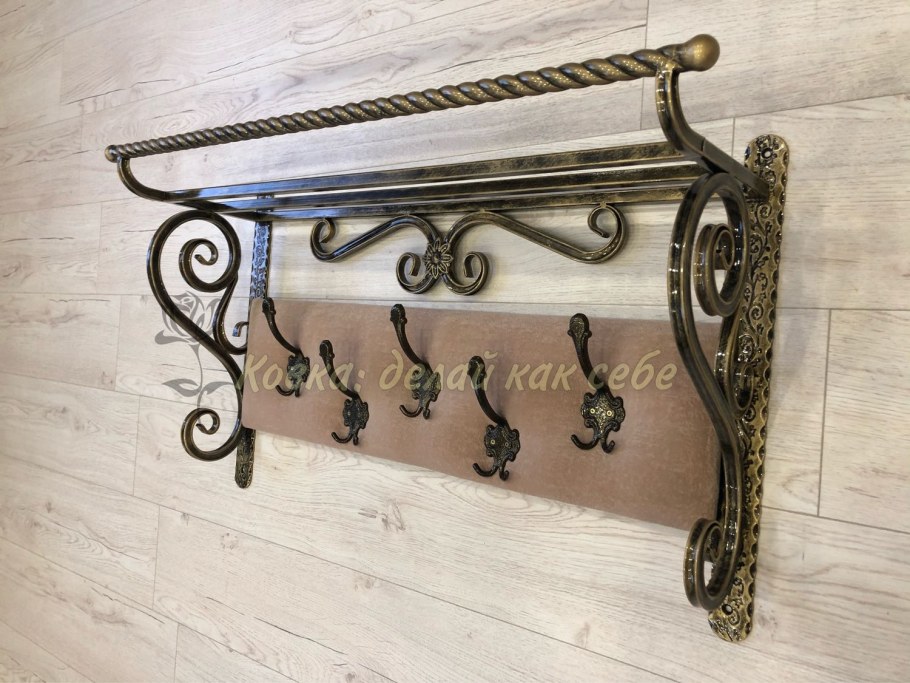 Вешалка настенная кованая