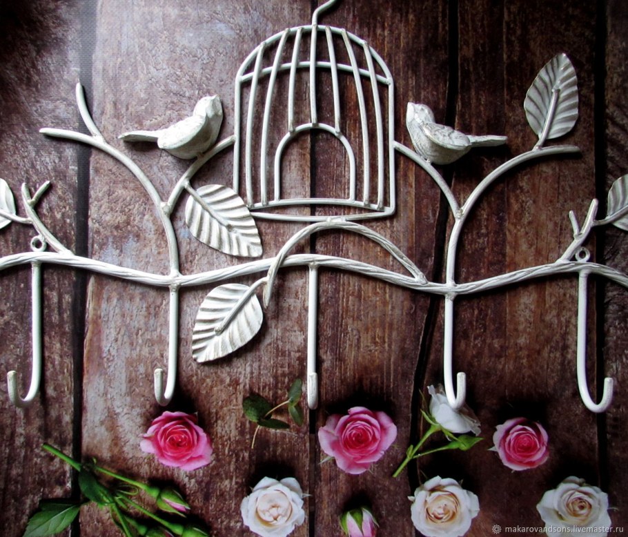 Вешалка настенная кованая