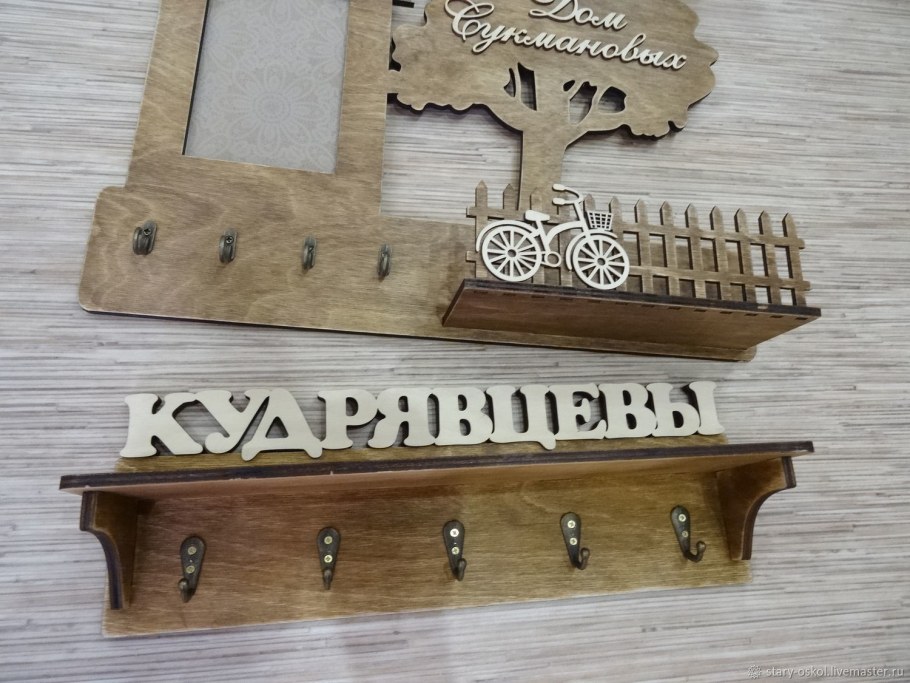 Вешалка для ключей из фанеры