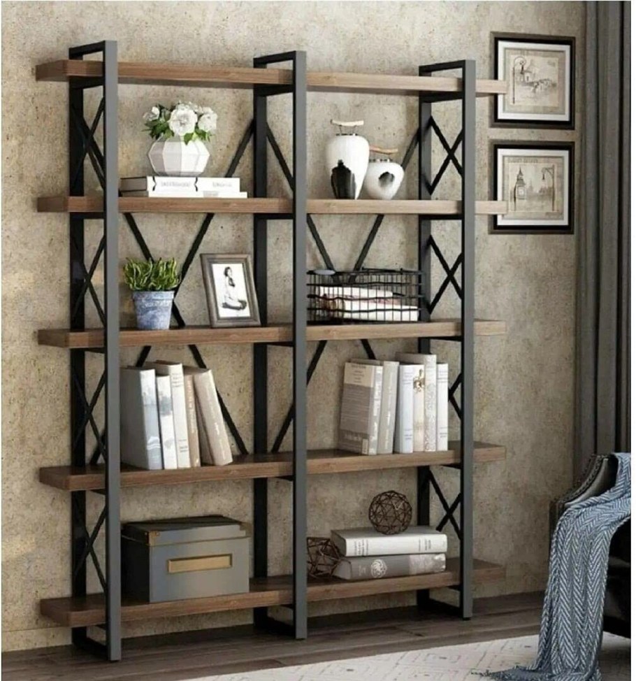 Стеллажи металл дерево Модерн лофт
