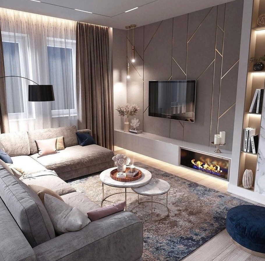 Дизайн проект гостиной