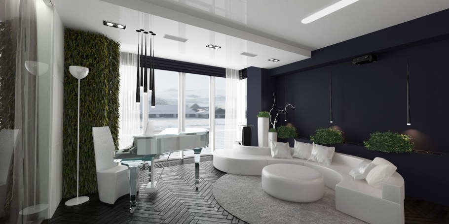 Модные натяжные потолки 2020