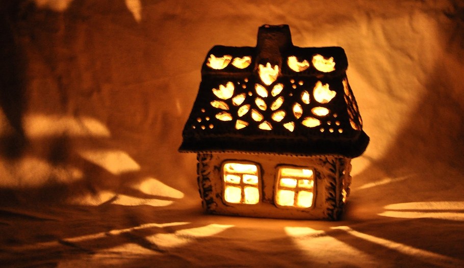 Домики светильники мастер класс