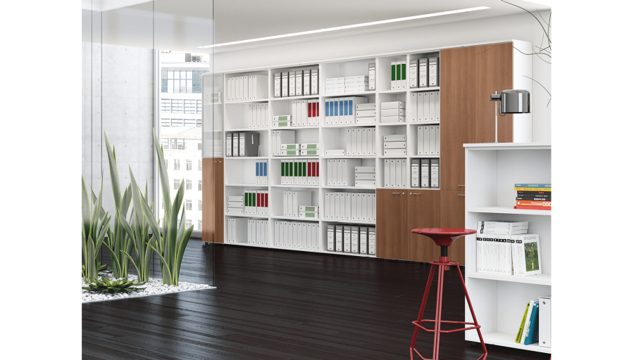 Офисный шкаф в интерьере