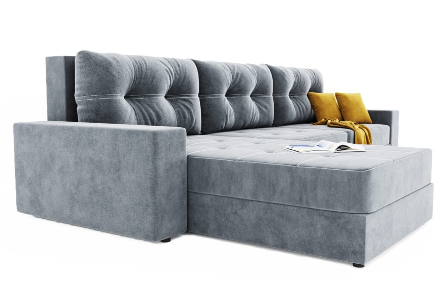 Диван прямой золотое Руно "талисман-2" с ножками-кубышками