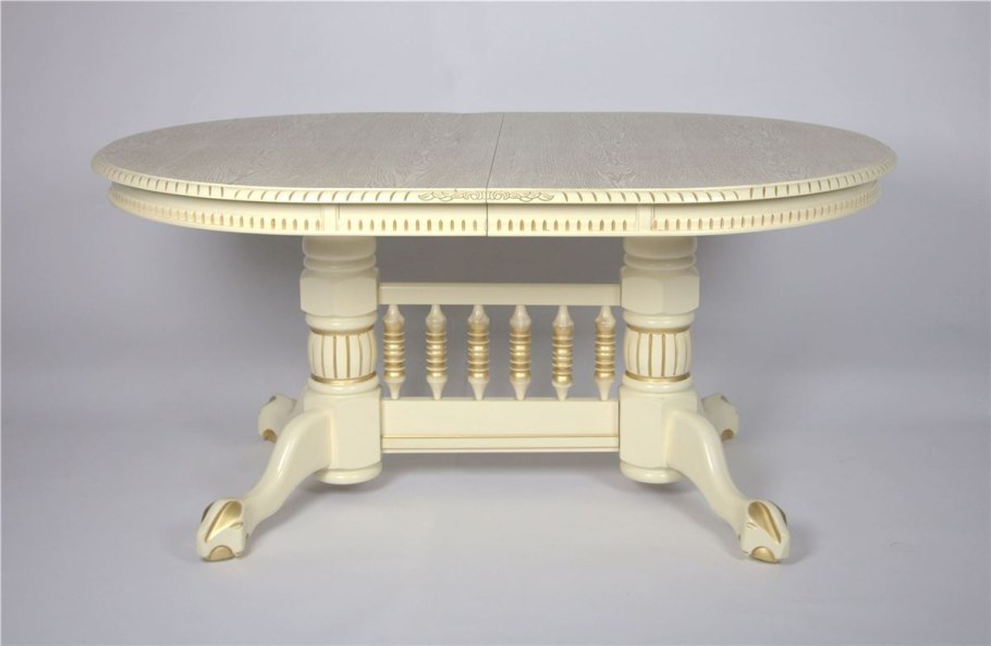 Стол Азия слоновая кость патина золото